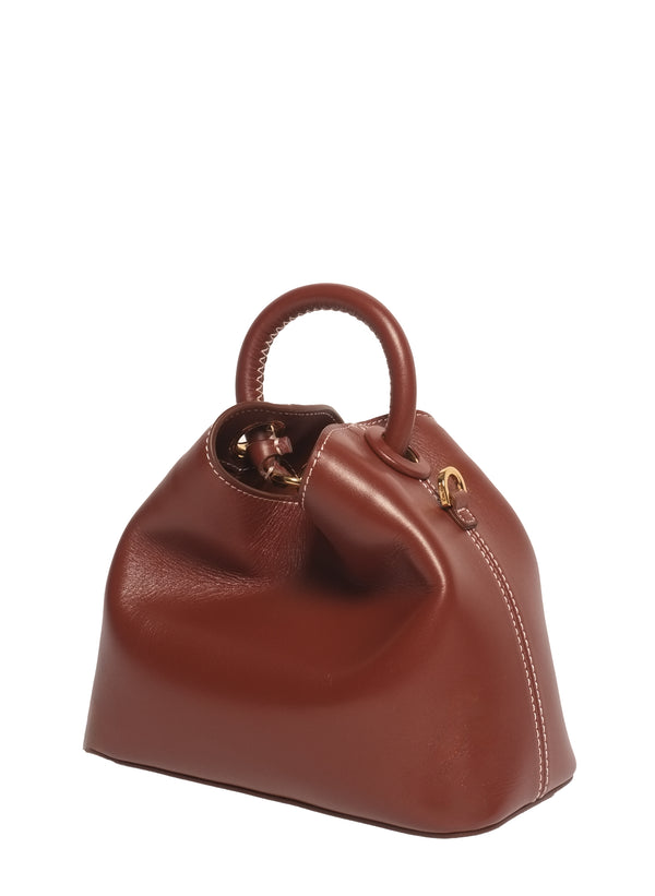 Elleme Baozi Leather Russet/White Stitches