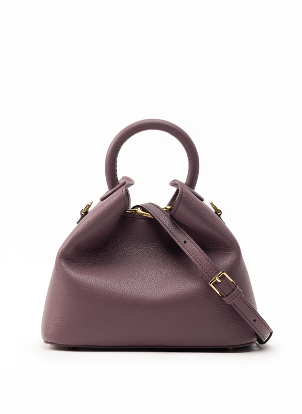 Elleme Baozi Pebbled Leather Blackberry