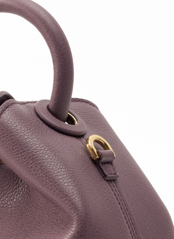 Elleme Baozi Pebbled Leather Blackberry