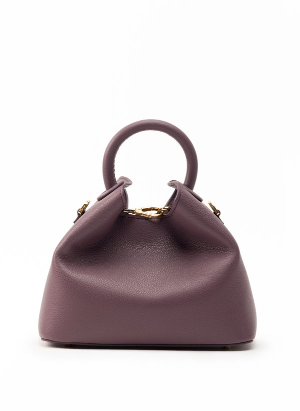 elleme Baozi Pebbled Leather Blackberry