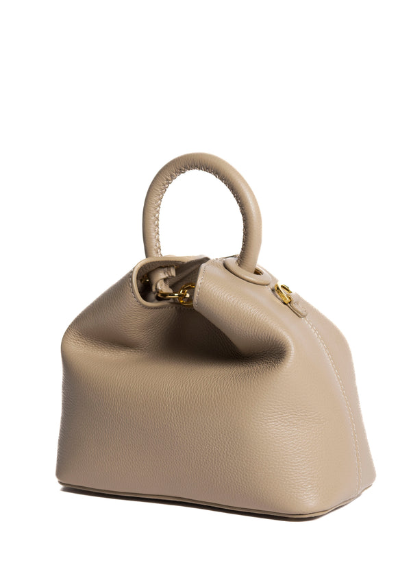 Elleme Baozi Pebbled Leather Taupe