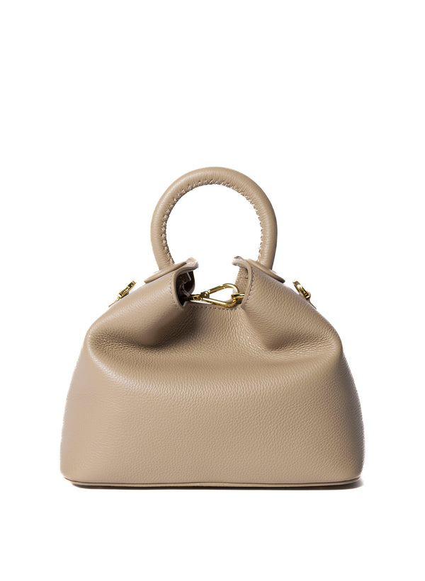 elleme Baozi Pebbled Leather Taupe