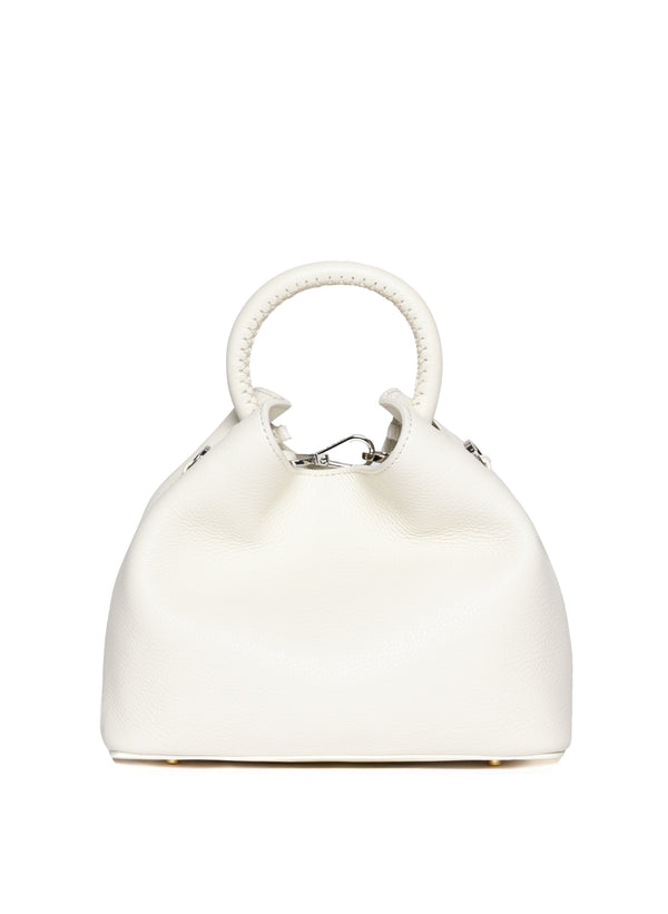 elleme Baozi Pebbled Leather White