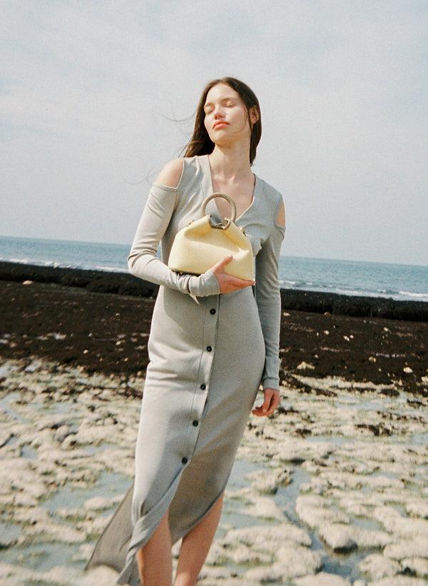 Elleme Baozi Raffia/Leather Natural/Taupe