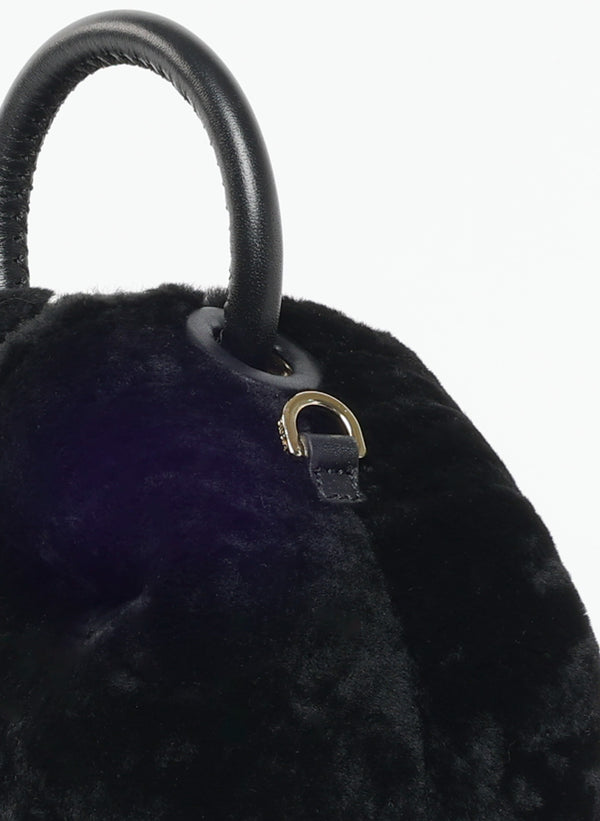 Elleme Baozi Shearling Montone Black