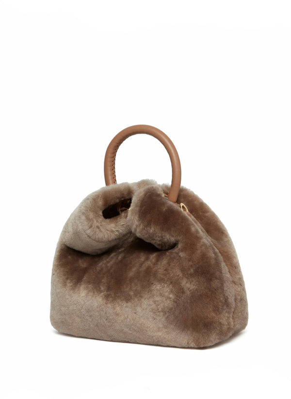 Elleme Baozi Shearling Montone Taupe