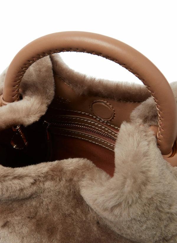 Elleme Baozi Shearling Montone Taupe