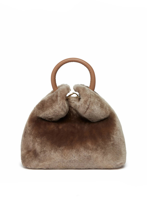 elleme Baozi Shearling Montone Taupe