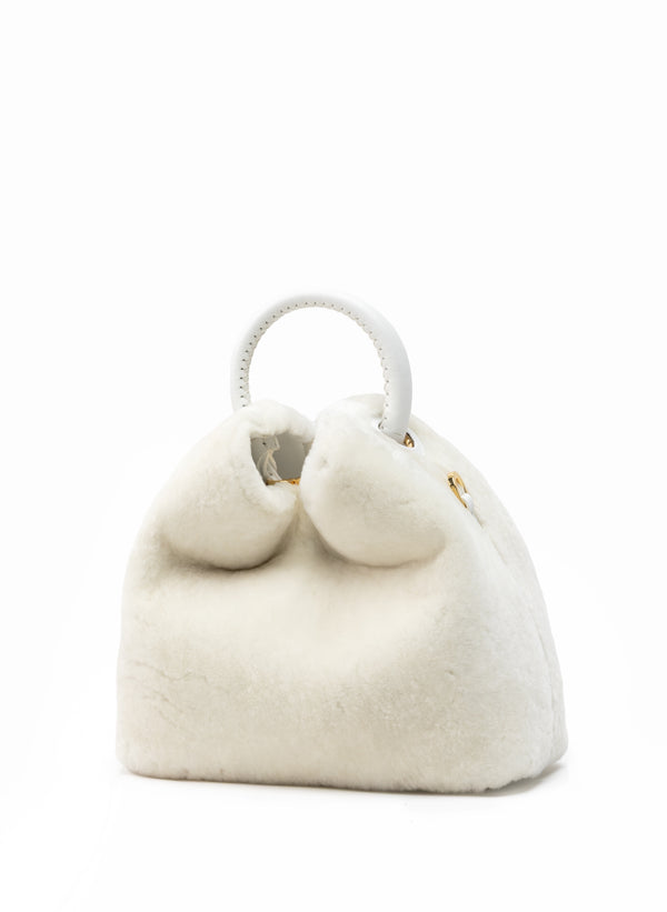 Elleme Baozi Shearling Montone White