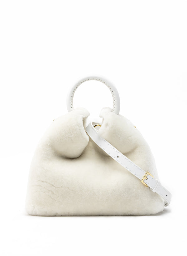Elleme Baozi Shearling Montone White