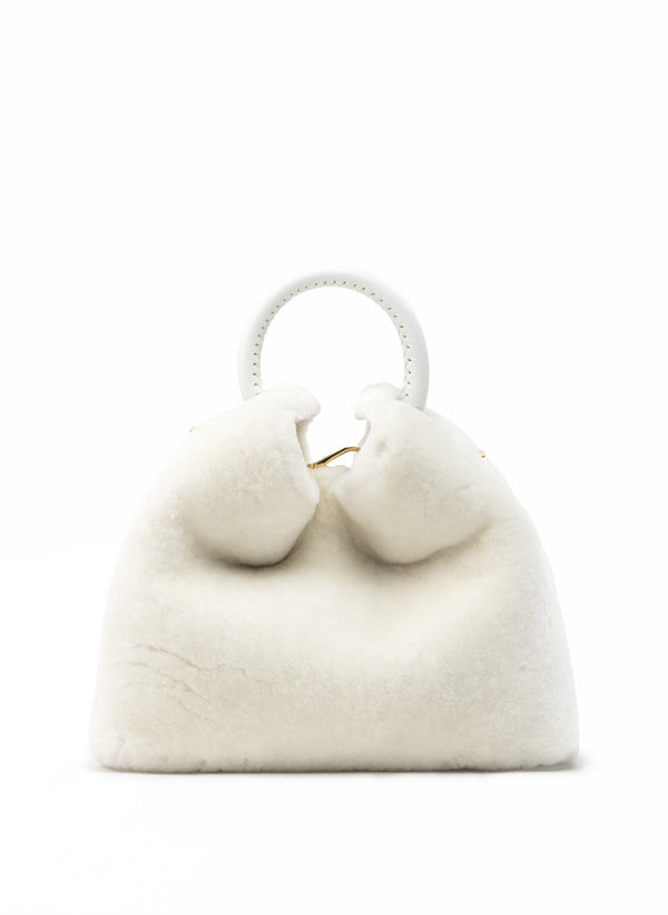elleme Baozi Shearling Montone White