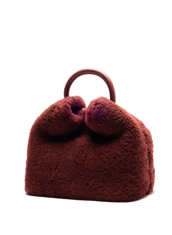 Elleme Baozi Shearling Teddy Burgundy