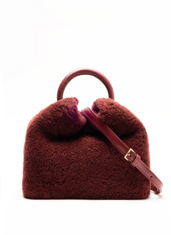 Elleme Baozi Shearling Teddy Burgundy