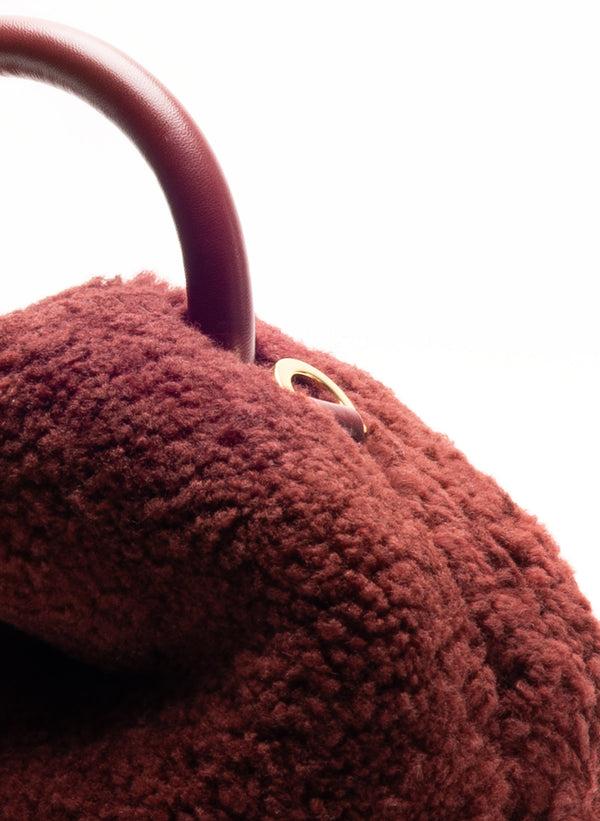 Elleme Baozi Shearling Teddy Burgundy