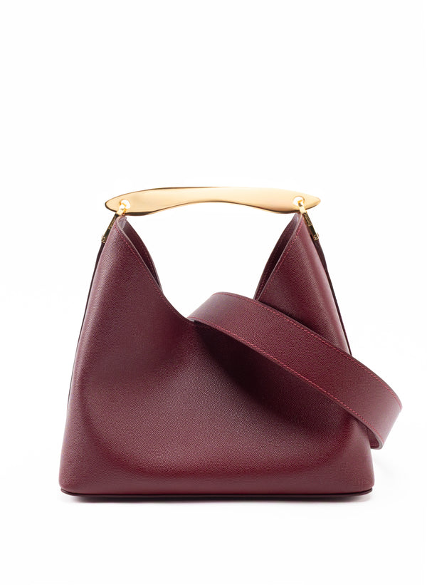 Elleme Boomerang Caviar Leather Burgundy