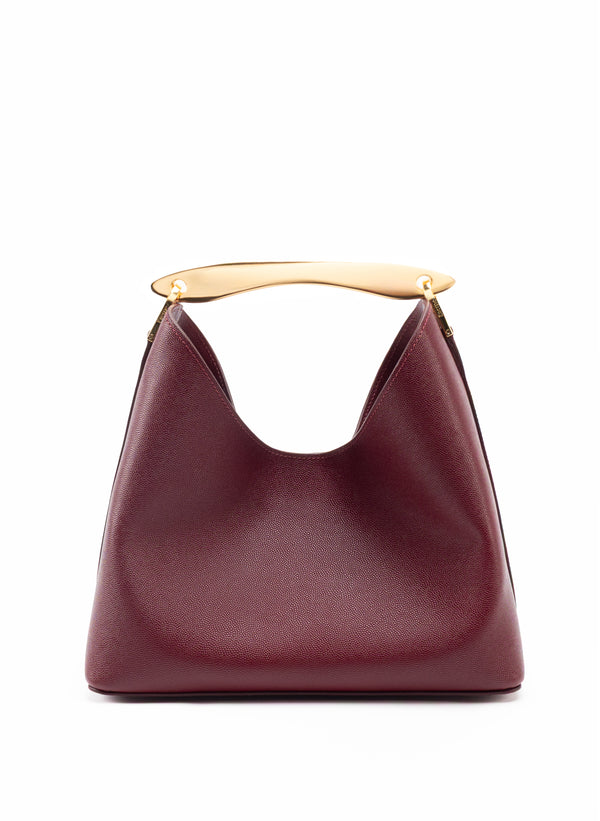 elleme Boomerang Caviar Leather Burgundy