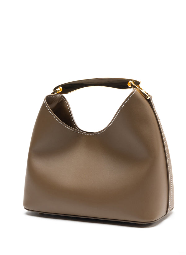 Elleme Boomerang Leather Rock/White Stitches