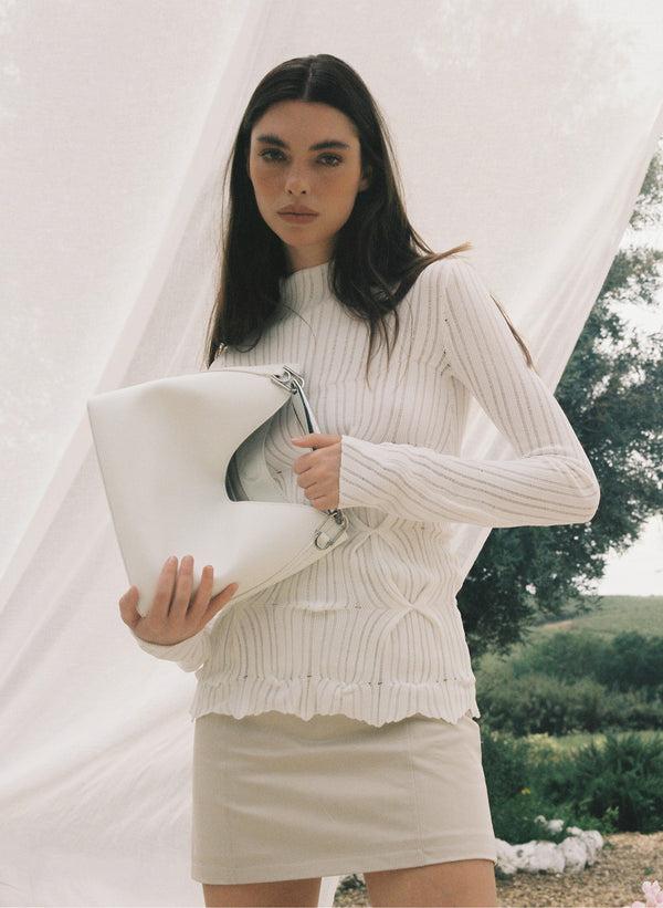 Elleme Boomerang Leather White