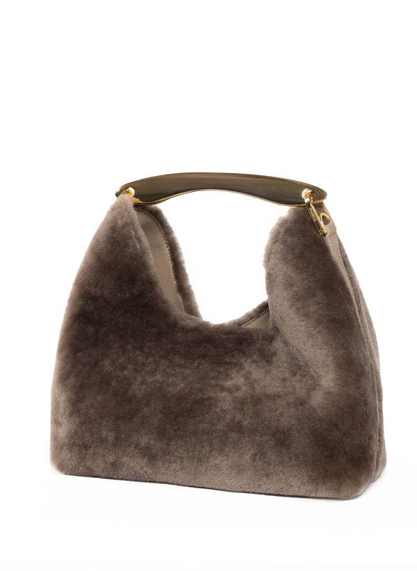 Elleme Boomerang Shearling Taupe