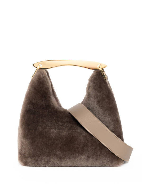 Elleme Boomerang Shearling Taupe