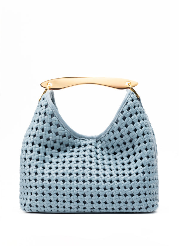 elleme Boomerang Woven Leather Artic Blue