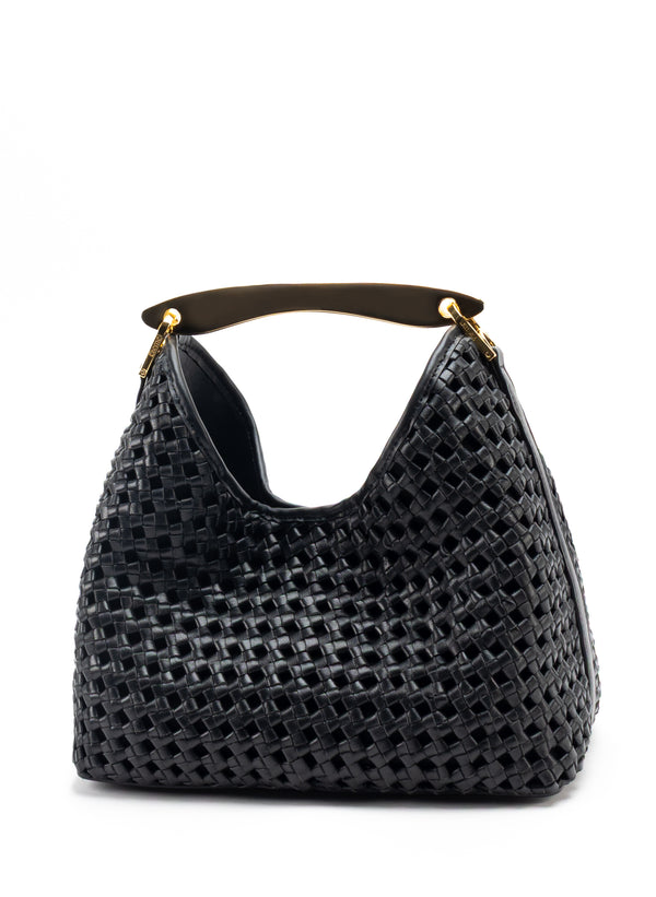 Elleme Boomerang Woven Leather Black