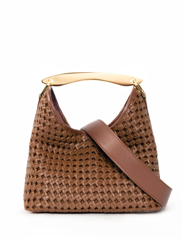 Elleme Boomerang Woven Leather Cognac