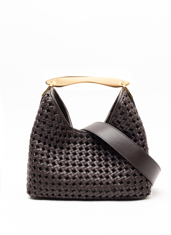 Elleme Boomerang Woven Leather Dark Brown