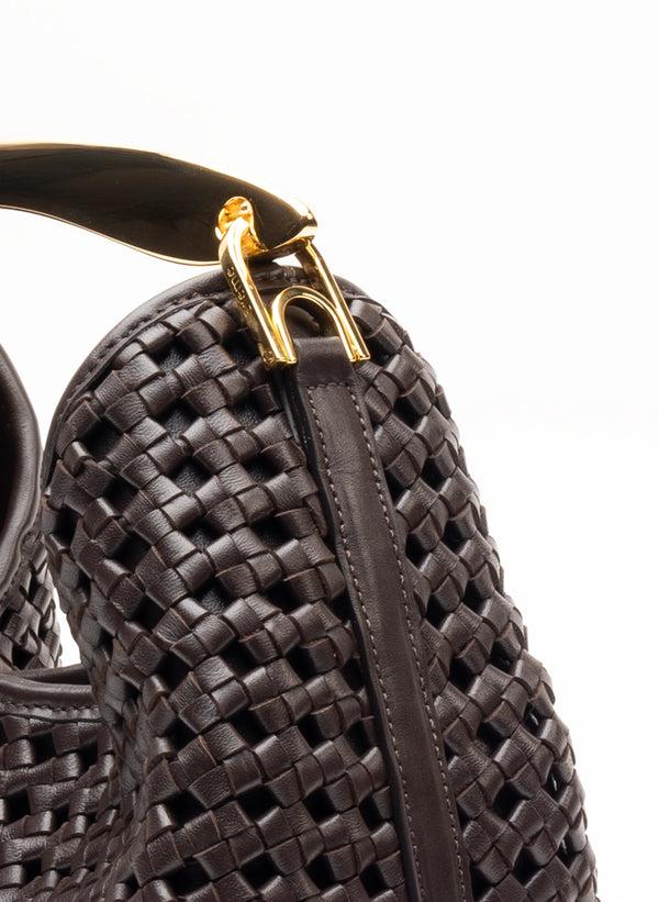 Elleme Boomerang Woven Leather Dark Brown