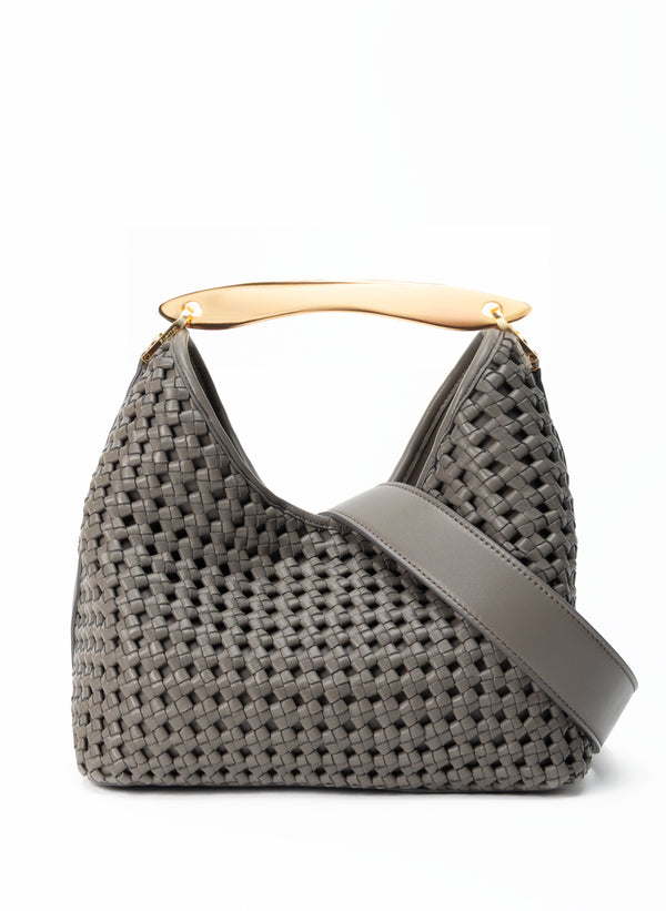 Elleme Boomerang Woven Leather Grey