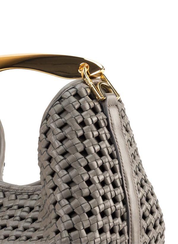 Elleme Boomerang Woven Leather Grey