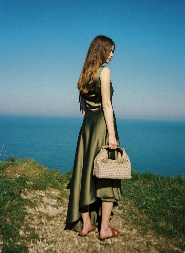 Elleme Boomerang Woven Leather Taupe