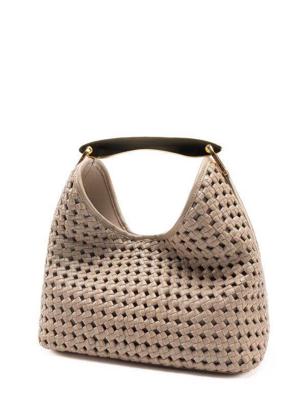 Elleme Boomerang Woven Leather Taupe