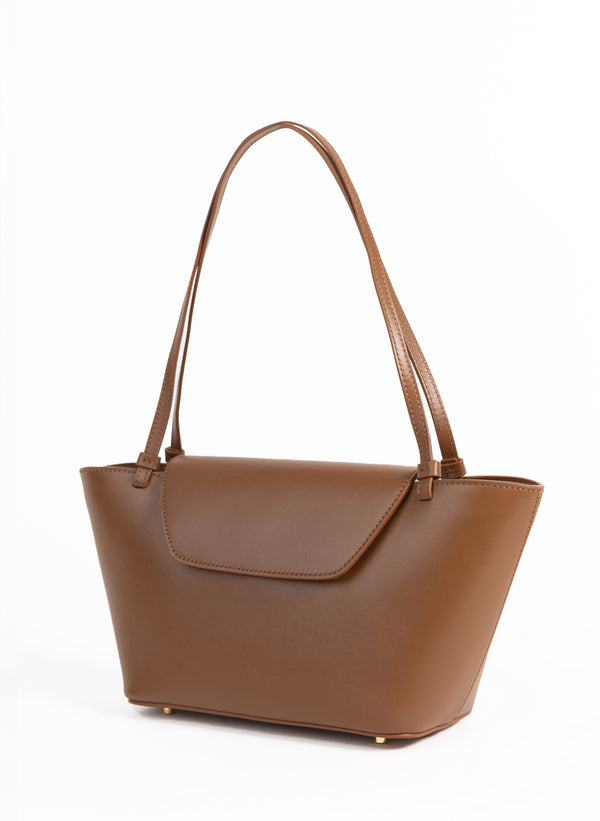Elleme Courrier Tote Leather Cognac