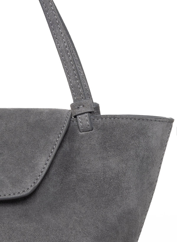 Elleme Courrier Tote Suede Grey