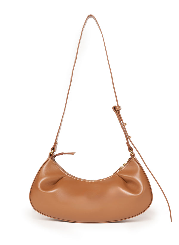 elleme Dimple Moon Leather Cognac
