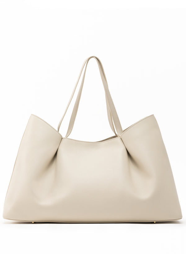 elleme Dimple Tote Leather Sesame