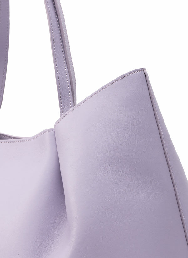 Elleme Dimple Tote Pebbled Leather Lilac