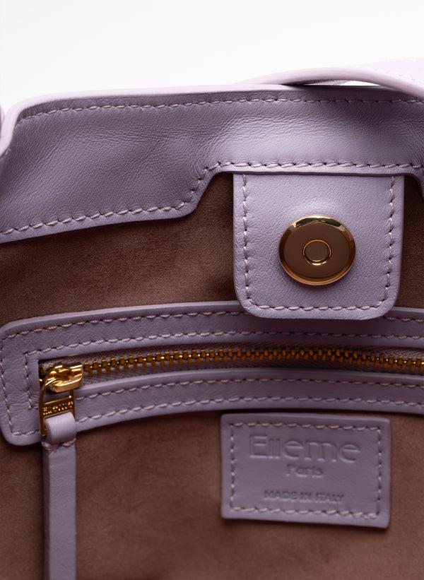 Elleme Dimple Tote Pebbled Leather Lilac