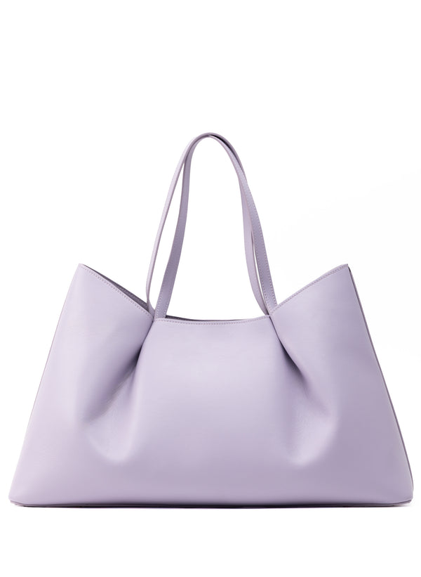 elleme Dimple Tote Pebbled Leather Lilac