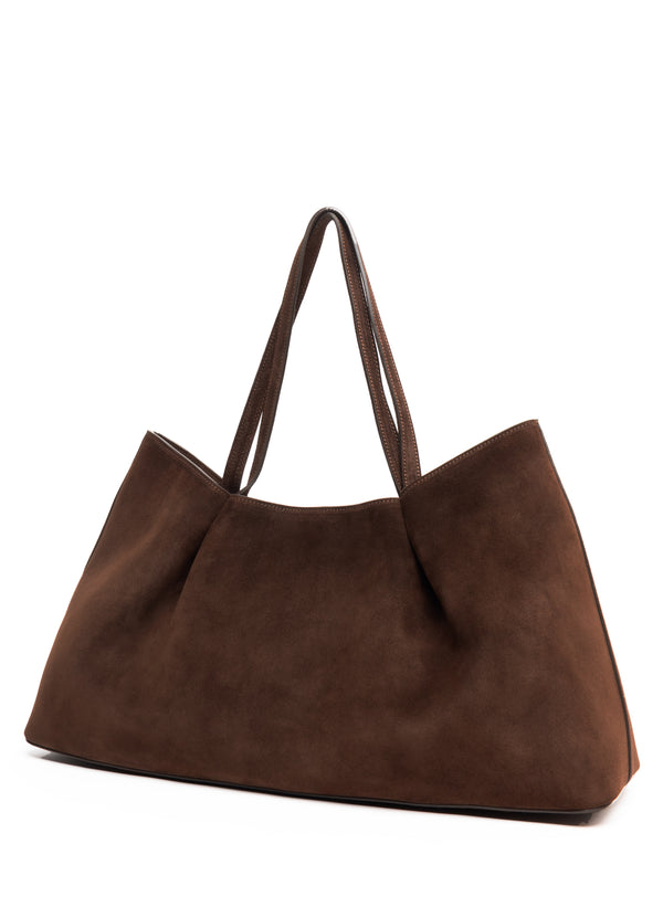 Elleme Dimple Tote Suede Brownie