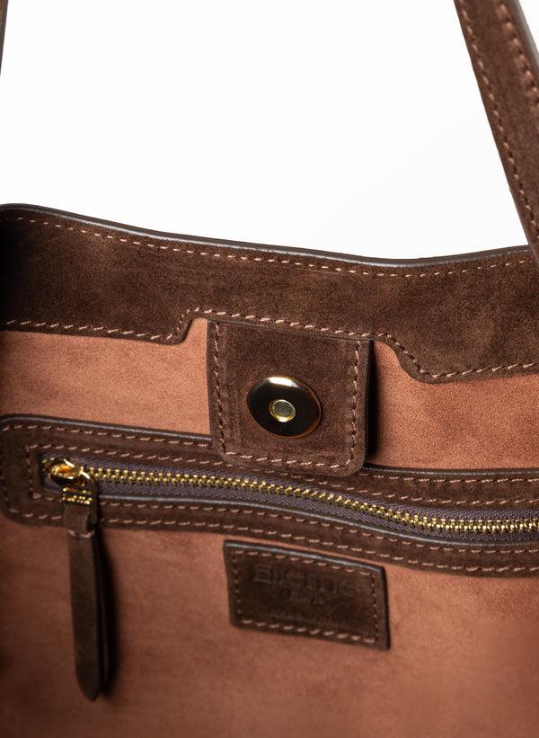 Elleme Dimple Tote Suede Brownie