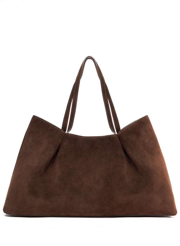 elleme Dimple Tote Suede Brownie