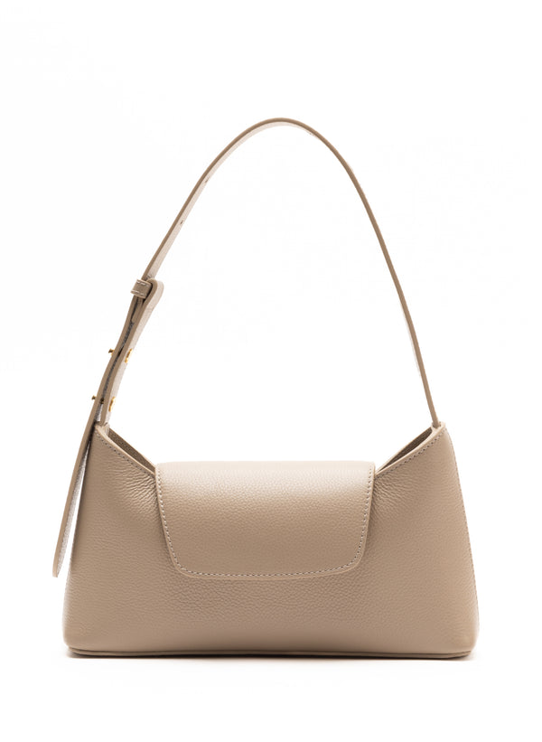 elleme Envelope Pebbled Leather Taupe