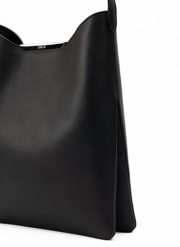 Elleme Gemini Pebbled Leather Black - Silver