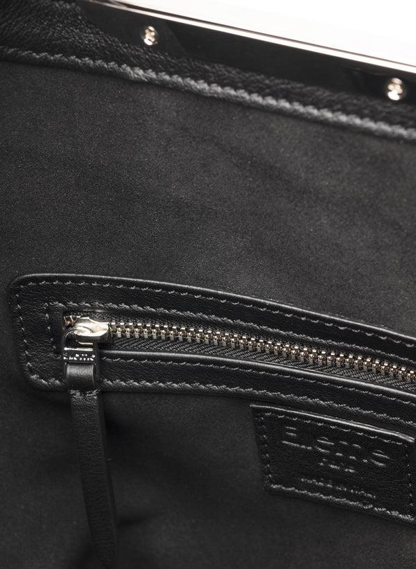 Elleme Gemini Pebbled Leather Black - Silver
