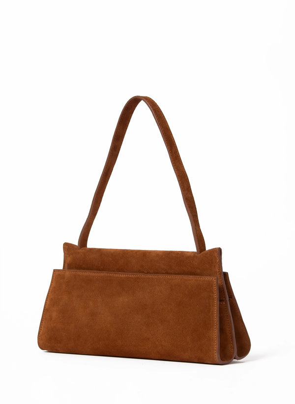 Elleme Long Papillon Suede Cognac
