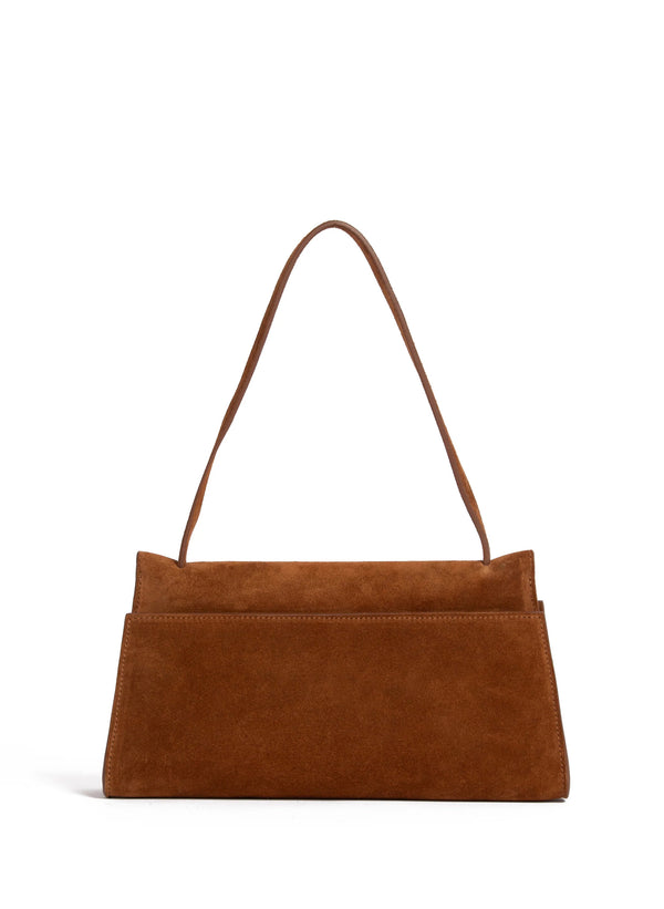 elleme Long Papillon Suede Cognac