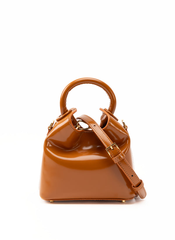 Elleme Madeleine Patent Leather Caramel
