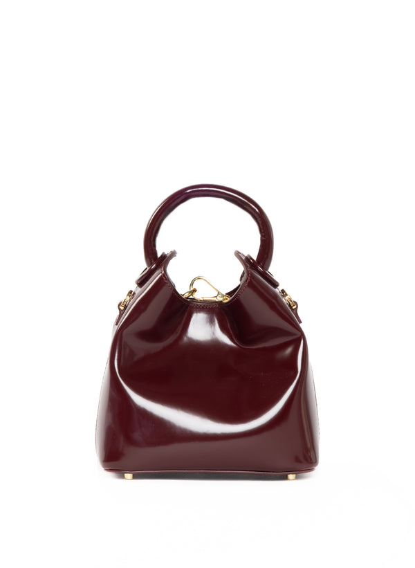 elleme Madeleine Patent Leather Wine
